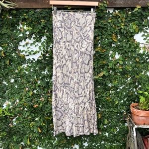Snake Print Slip Skirt VICI